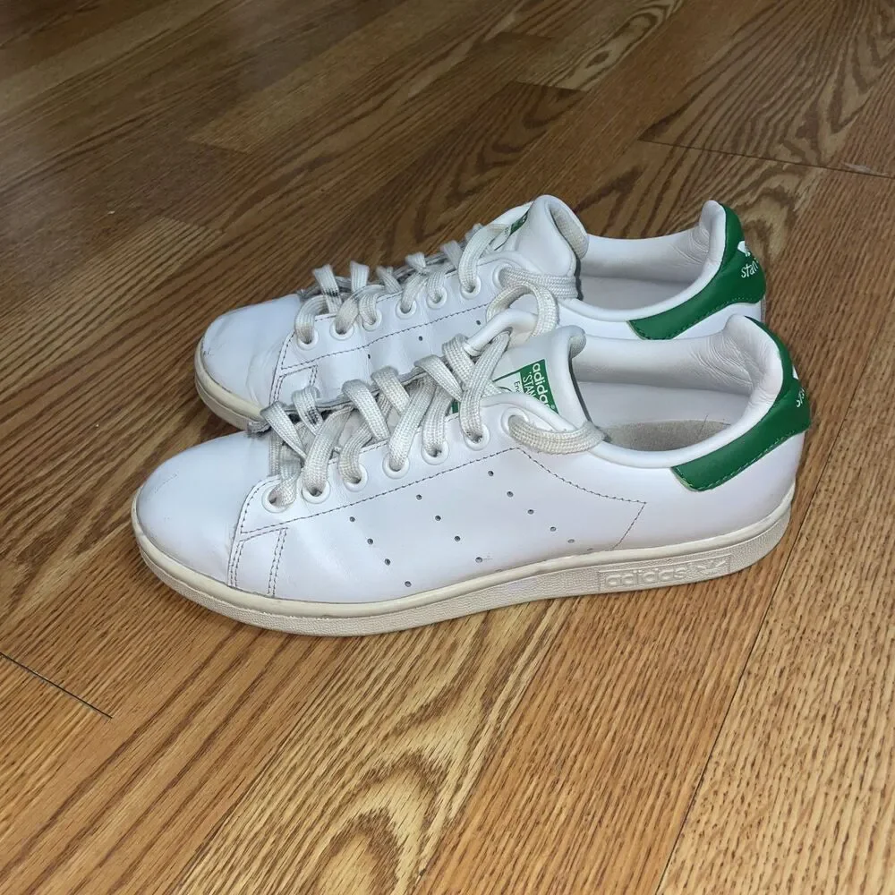 adidas Stan Smith Women's Sneakers Size 6.5 | Classic White Leather Low Top Shoe